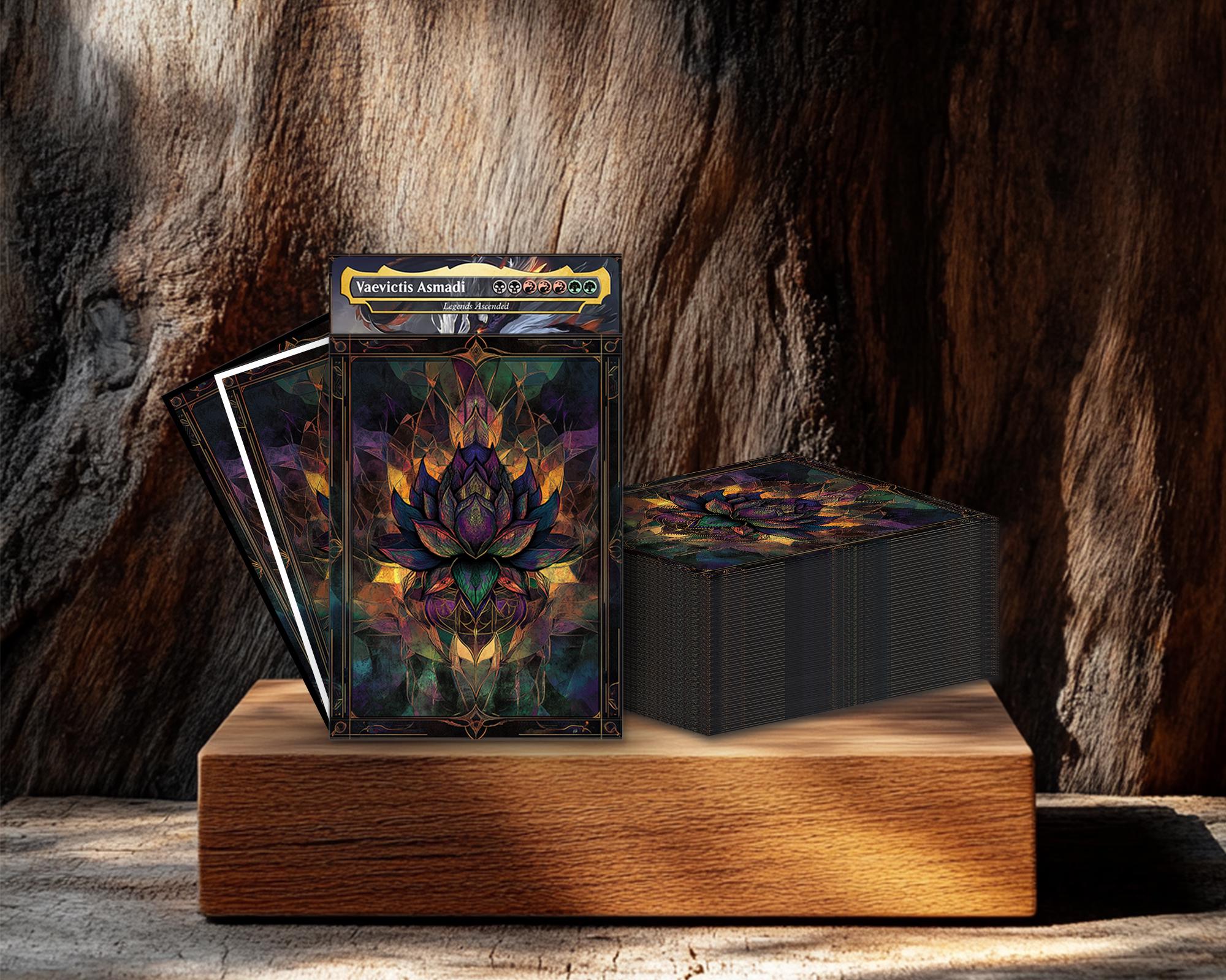 mtg black lotus card sleeves WOTC Sleeve Semi Gloss Front Black Lotus Card Sleeves -