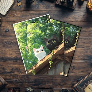 Capas para cartas Mtg, capas para cartas de gatos fofos estilo Ghibli, capas mágicas detalhadas e de alta qualidade, acessórios detalhados para Magic: The Gathering
