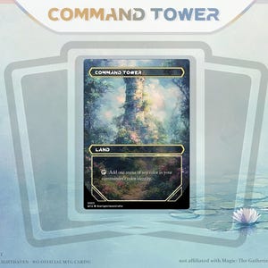 Command Tower Monet-style MTG Cards, Art MTG Card,Proxy Commander Deck,Custom Proxy Card MTG, Commander Proxy Cards