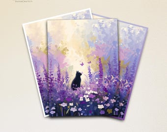 Mtg Card Sleeves,The Cat in the Blossom Card Sleeves,Top Quality and Detailed Magic Sleeves,Detailed Magic: The Gathering Accessories