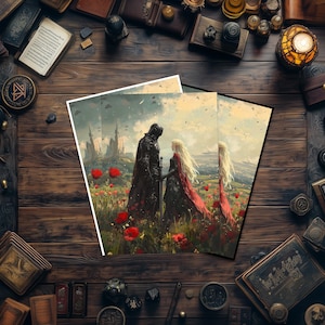 Kaarthoezen Elf Princess and her Knight Mtg-kaarthoezen Topkwaliteit magische hoezen Gedetailleerde magie: The Gathering-accessoires