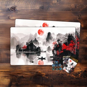 MTG Playmat, Crimson Dawn TCG Playmat,Trading Card Game Accessories,Table Top Gaming,PC Game Accessory,mtg gamer gift