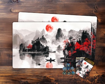 MTG Playmat, Crimson Dawn TCG Playmat,Trading Card Game Accessories,Table Top Gaming,PC Game Accessory,mtg gamer gift