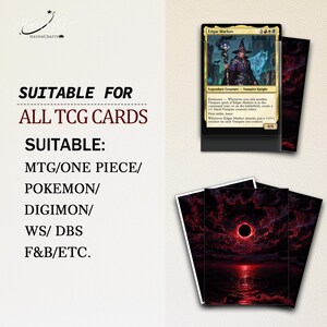 Mtg Card Sleeves,Crimson Horizon:Apocalyptic Eclipse Card Sleeves,Top Quality and Detailed Magic Sleeves,Mtg Accessories image 5