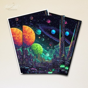 space themed card sleeves Katomula 100 MTG Card Sleeves