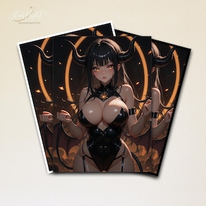 Protège-cartes Mtg, Belles pochettes pour cartes démon Waifu, Qualité supérieure et pochettes magiques détaillées, Accessoires Mtg, Cadeaux uniques pour gamer