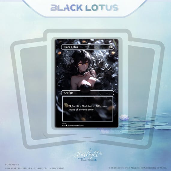 Black Lotus | Dark Lotus Anime Waifu Custom Proxy Card MTG, Art MTG Card,proxy  Commander Deck, Commander Proxy Cards,edh - Etsy