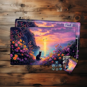 MTG-speelmat Serenity by the Sea TCG-speelmat ruilkaartspelaccessoires, tafelspellen, pc-gameaccessoire, cadeaus voor gamers