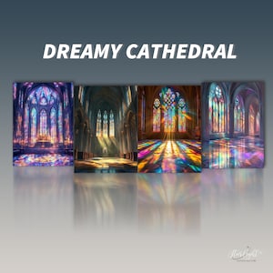 Mtg Card Sleeves,Dreamy Cathedral Series Card Sleeves,Top Quality Magic Sleeves,Detailed Magic: The Gathering Accessories,Gifts for Gamers
