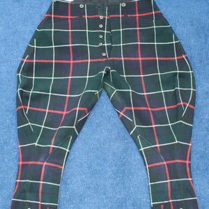 Mckenzie tartan jhodapur knee length breeches A design inspired from WW1 or WW2 or from subcontinent style. jhodapur breeches for sale