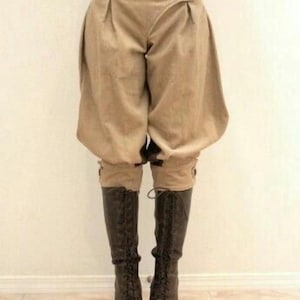 Khaki or camel jhodapur knee length breeches A design inspired from WW1 or WW2 or from subcontinent style. jhodapur breeches for sale