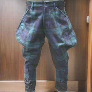 Blackwatch tartan jhodapur knee length breeches A design inspired from WW1 or WW2 or from subcontinent style. jhodapur breeches for sale