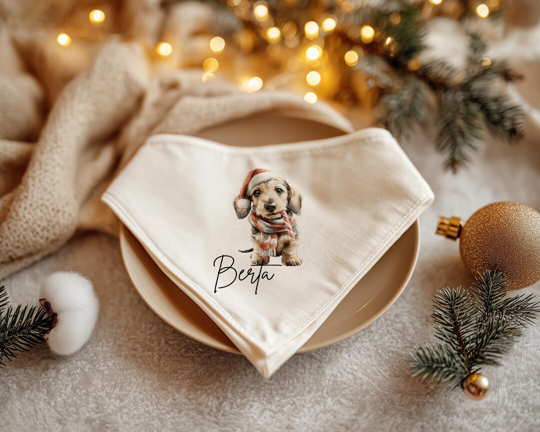 Dachshund Christmas PNG Bundle – 4 Cute Holiday Dog Illustrations ...