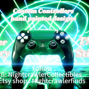 Custom PS5 Controller with TMR Hall Effect Joysticks | New Battery | Custom Painted DualSense Controller | Gaming Gift for Him