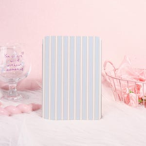 Light Blue Stripes New Case | Kindle Case with Hand Strap for Kindle 12/11/10/8, Paperwhite 12/11/10th, Kindle Colorsoft, Gift for Her