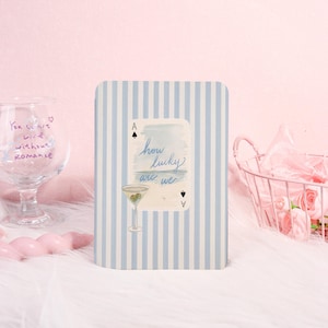 Ace of Luck with Blue Stripes New Case | Kindle Case with Hand Strap for Kindle 12/11/10/8, Paperwhite 12/11/10th, Colorsoft, Gift for Her