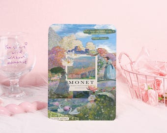 Nowe etui z kolażem obrazów olejnych Moneta | Etui na Kindle'a, etui Kobo z paskiem na rękę, Kindle Paperwhite/Colorsoft, Kobo Clara Color/2E, prezent dla niej