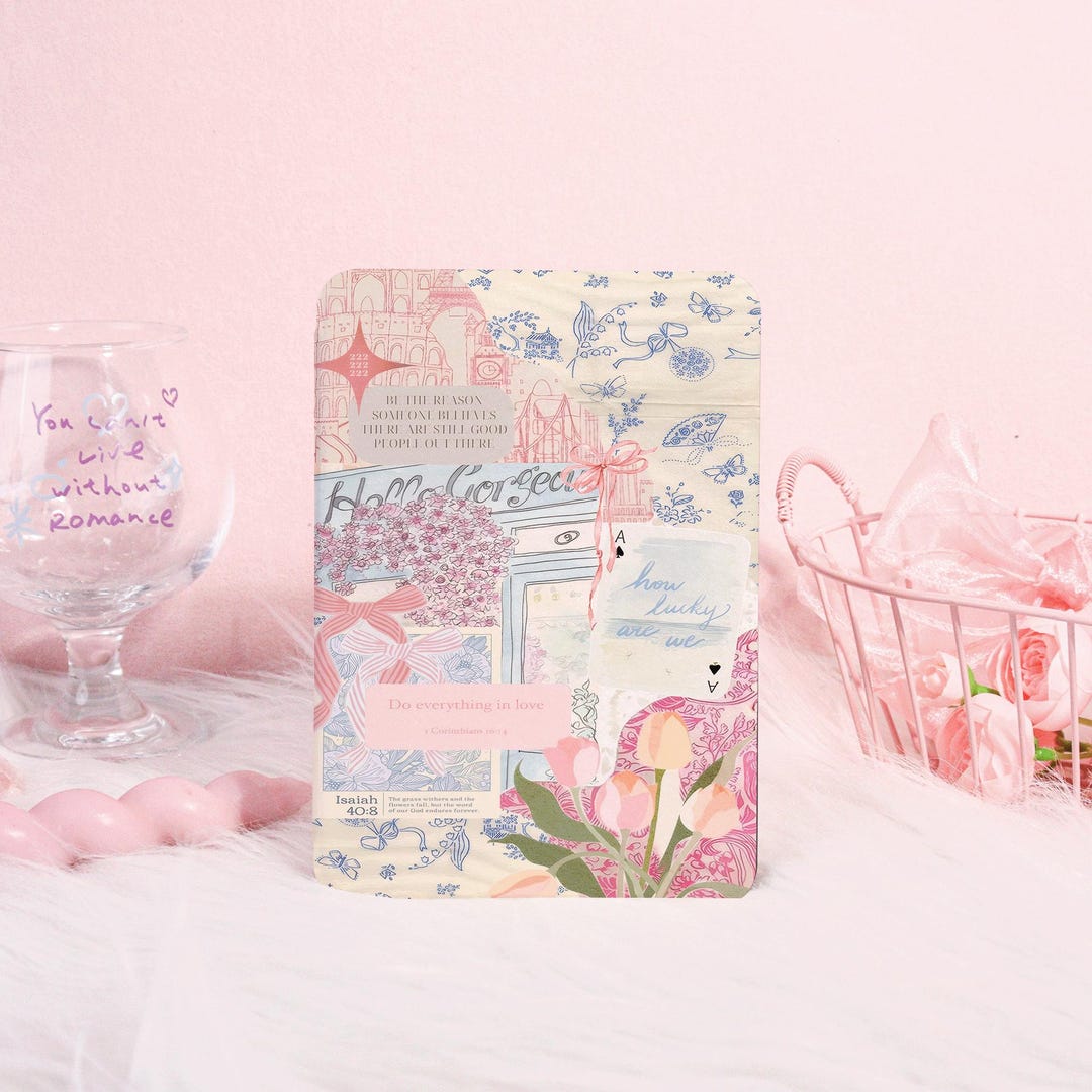 Vintage Pink Collage New Case | Kindle Case With Hand Strap for Kindle ...