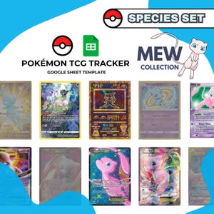 Collection Mew - Fiche Google Tracker du JCC Pokémon