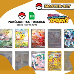 Conjunto Maestro Chispas Emergentes - Hoja de cálculo de Google del Rastreador de JCC Pokémon