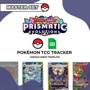 Ensemble principal Prismatic Evolutions - Fiche Google du JCC Pokémon Tracker
