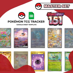151 Master Set - Hoja de cálculo de Google del Rastreador de JCC Pokémon