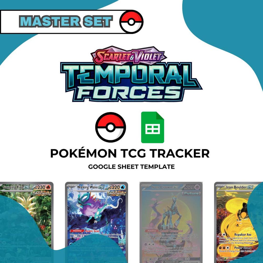 pokemon sv temporal forces card list Pokemon | SV 05 Temporal Forces Portfolio A5 (blister) | POK16073 |  074427160739