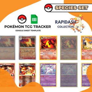 Colección Rapidash - Hoja de cálculo de Google del rastreador de JCC Pokémon