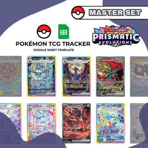 Conjunto Maestro Evoluciones Prismáticas - Hoja de cálculo de Google del Rastreador de JCC Pokémon