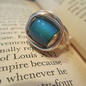 Mood ring wire wrapped