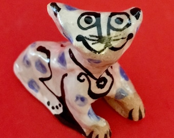 Lilly  the blue dot Cat;  MiniPet Art Collectable & gift box