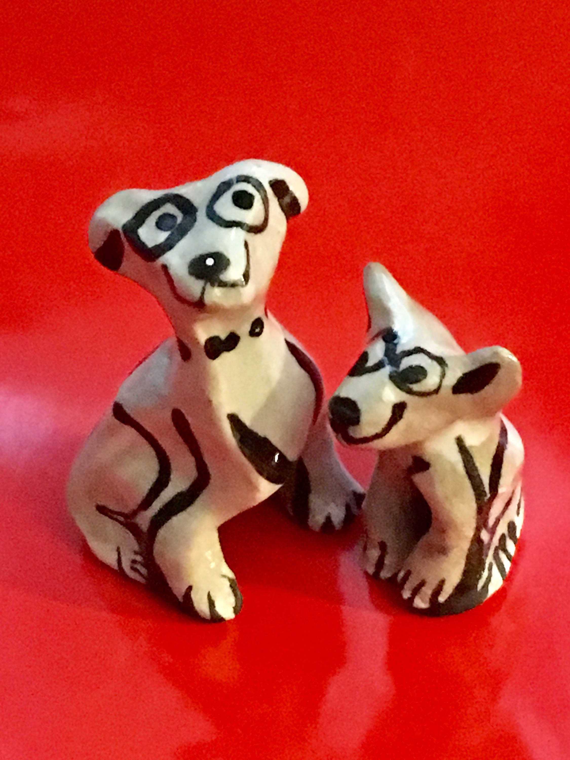 Der Hund Batman und Robin der Welpe MiniPet Art CollectableS Etsy