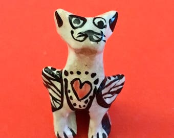 Flying Heart Cat Cupid   - a unique ceramic Collectable & gift box