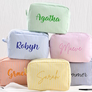 Personalized Embroidered Makeup,Beaty makeup bag,Monogramed Makeup Bag,Bridesmaid Makeup Bag,Monogrammed Toiletry Bag,Bridesmaid Gift