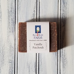 Sample of Vanilla Patchouli Goat&#39;s Milk Soap, Cold Process, Extra-Moisturizing, 1 bar
