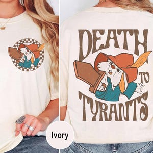 Skippy Rabbit Death To Tyrants Comfort Colors T-shirt, Retro Robin Hood Shirt, Disneyland Family Matching Tees, Magic Kingdom, Disneyworld