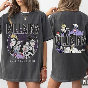 Disney Villains Comfort Colors Shirt, Evil Queen Maleficent Ursula Cruella Shirt, Disney Evil Friends Shirt, Disney Halloween Trip Shirts