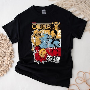 One Piece Shirt, Anime Brothers Shirt, Straw Hat Pirates Manga Shirt, Anime Lover Shirt, Birthday Gift, Anime Graphic Shirt, Luffy Ace Sabo