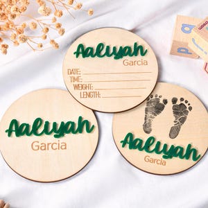 Custom Baby Arrival Announcement Sign, Baby Announcement Sign With Birth Stats, Wooden Baby Name Sign, Sign for Hospital