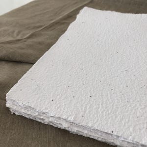 Plantable Handmade Paper, Set of 5 A4 Sheets