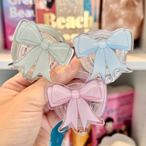 Coquette Kindle MagSafe Grip: impugnatura rosa blu menta per Kindle Kobo Bookish Phone