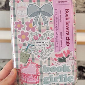 Coquette Kindle Insert: Cottagecore Ribbon Design (Digital Download)