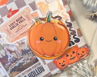 Pumpkin Kindle MagSafe Grip: Bookish Magnetic Phone Accessory