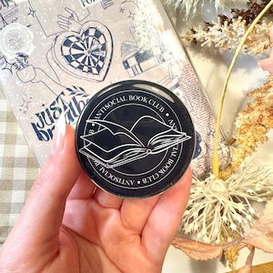 Anti-social book club Kindle MagSafe Grip – Bookish Magnetic Phone Kobo Grip | Adhesive Magsafe Ring Included | Kindle Accessories