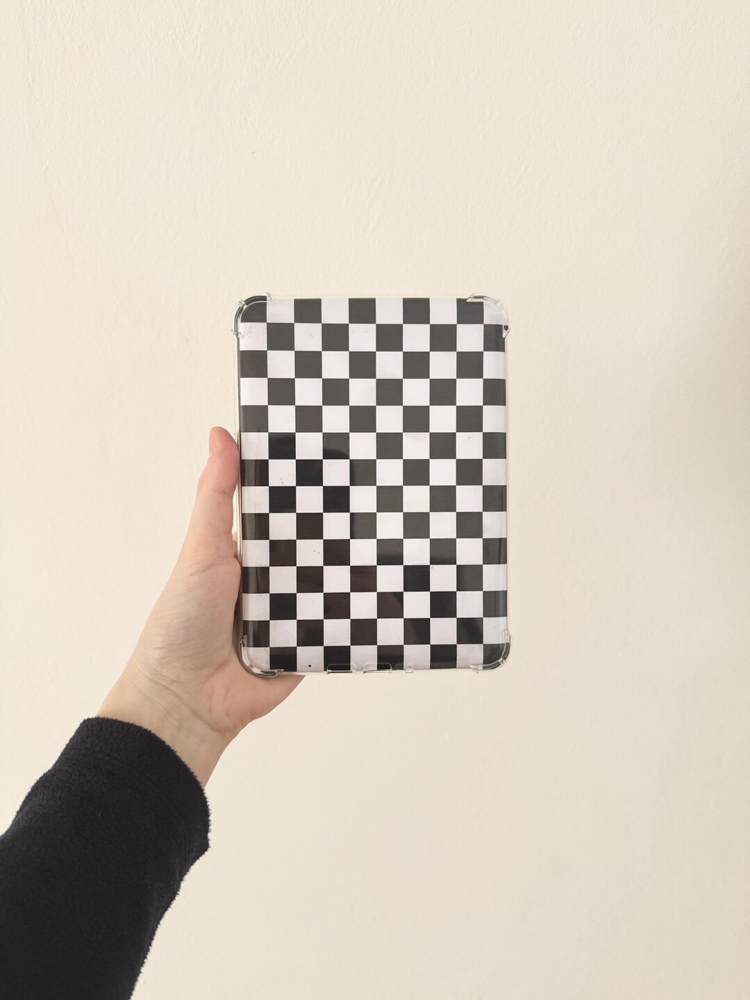 Checkered Printable Kindle Insert | Aesthetic Kindle Cover | Clear Case ...