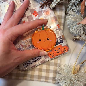 Pumpkin Kindle MagSafe Grip – Bookish Magnetic Phone Kobo Grip | Adhesive Magsafe Ring Included | Kindle Accessories