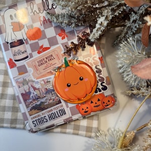 Pumpkin Kindle MagSafe Grip – Bookish Magnetic Phone Kobo Grip | Adhesive Magsafe Ring Included | Kindle Accessories