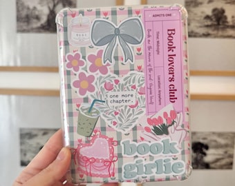 Coquette Kindle Insert: Cottagecore Ribbon Design (Digital Download)