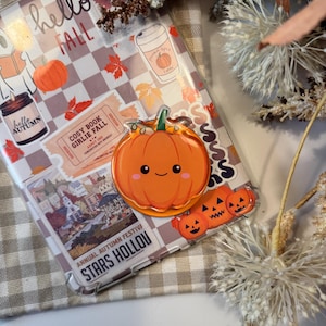 Pumpkin Kindle MagSafe Grip – Bookish Magnetic Phone Kobo Grip | Adhesive Magsafe Ring Included | Kindle Accessories
