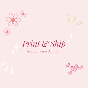 Print & Ship Add-On - Drucken und mailen Sie Ihre Kindle-Einlagen, die Sie bereits gekauft haben, Kindle-Einlage für Klarsichthülle, Kindle-Paperwhite-Einlage
